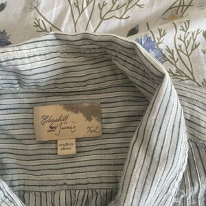 Elizabeth and James Blue Striped Blouse